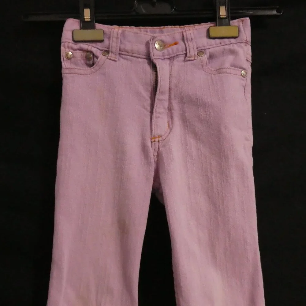 DISNEY - That's So Raven | size 5 | Pink Denim Jeans | Bell / Flare Bottoms - Picture 6 of 16